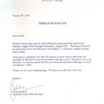 Letter from the Royal York Hotel