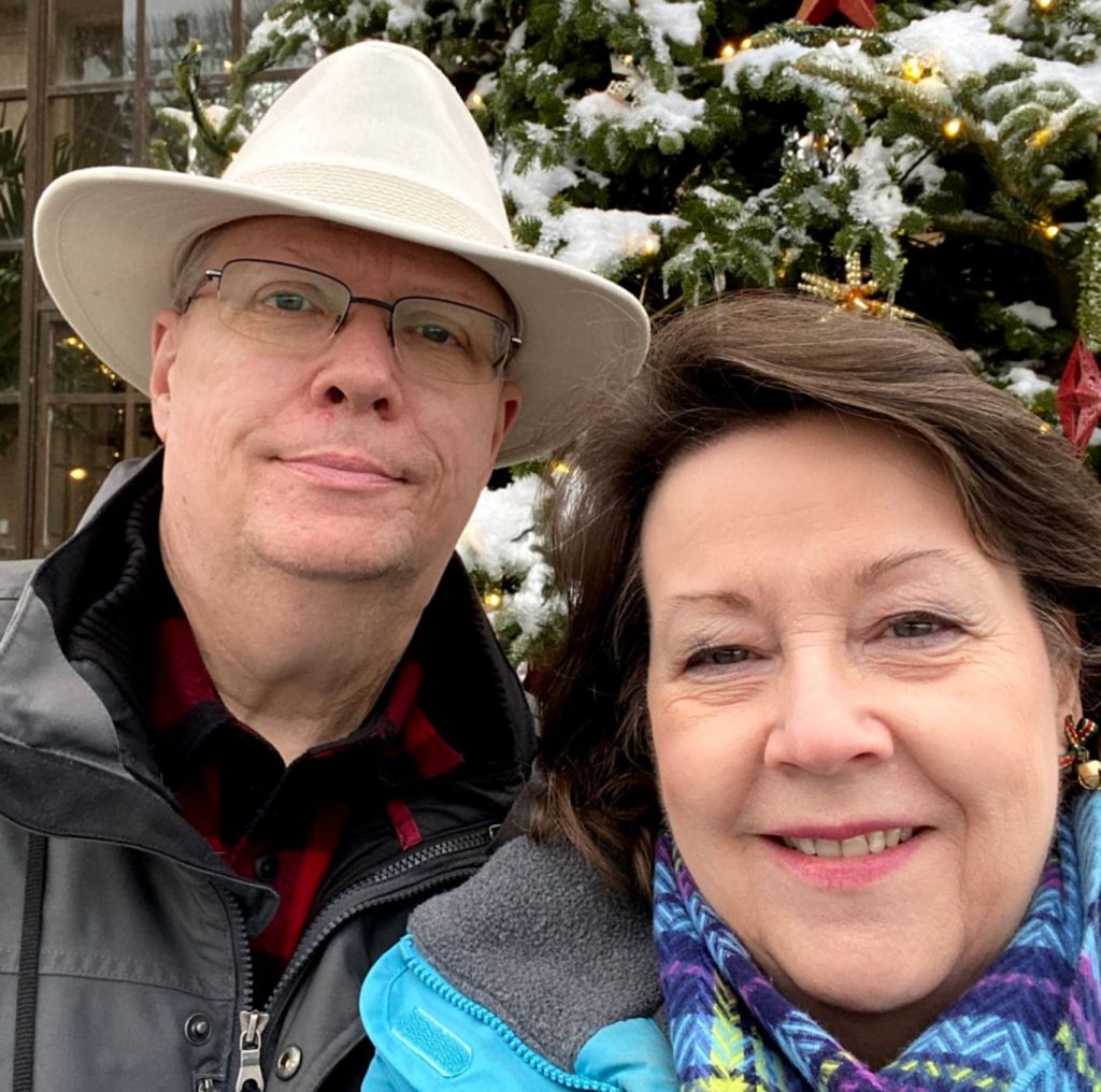 Andy and Nancy at Longwood Gardens, February 2021